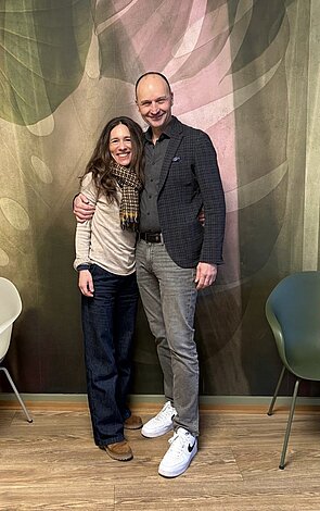 Dr. Susanne von der Heyd und Dr. Christian Hoeckle auf dem Endoprothetikkongress in Berlin
