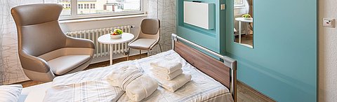 Alle Ein- und Zweibettzimmer sind modern und hochwertig ausgestattet